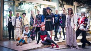 Gruppenbild mit allen Models der Fashion Show