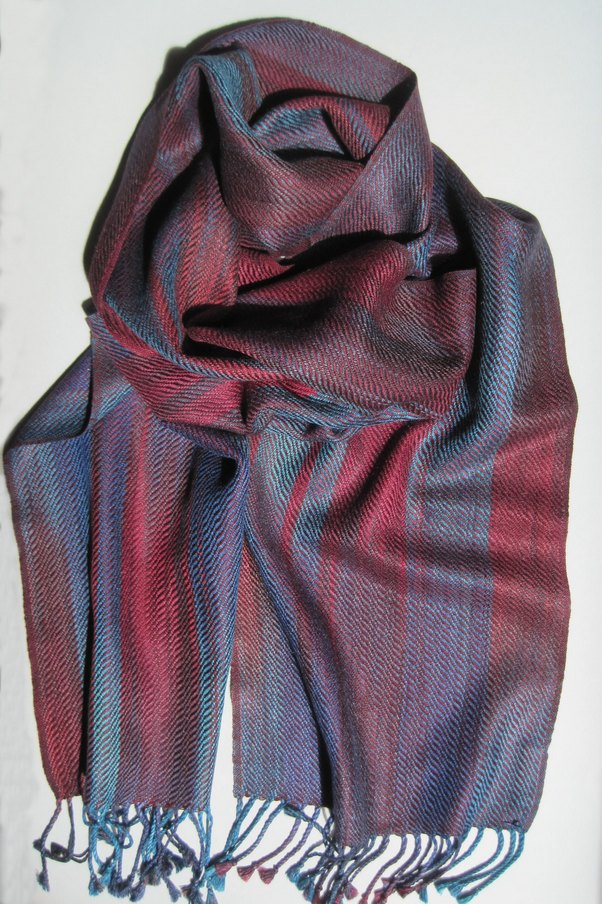 scarf purple blue