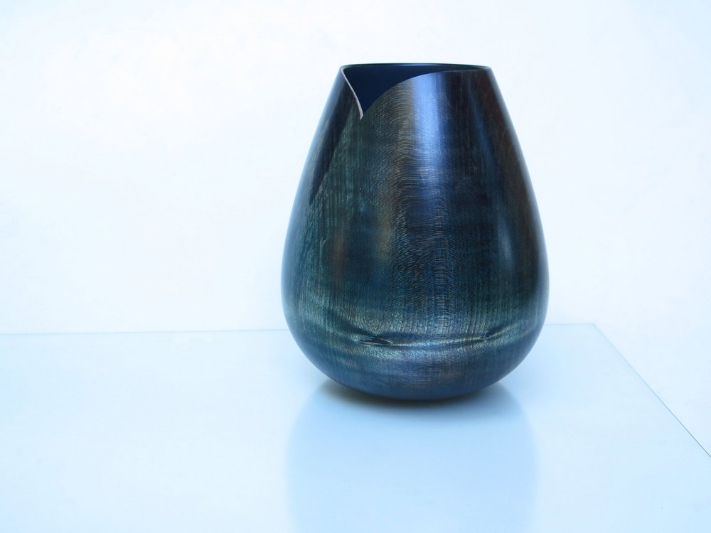 Vase blaugrün
