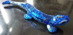 Blue lizzart dreaming of Faraglioni 2016