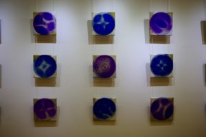 “Ich bin die Stimme”, Multimedia Installation, 12 Fotos auf Leinwand, 20x20 cm, 2016