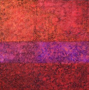 “Zwischen zwei Meeren”, Öl auf Leinwand, 120x120 cm, 2017