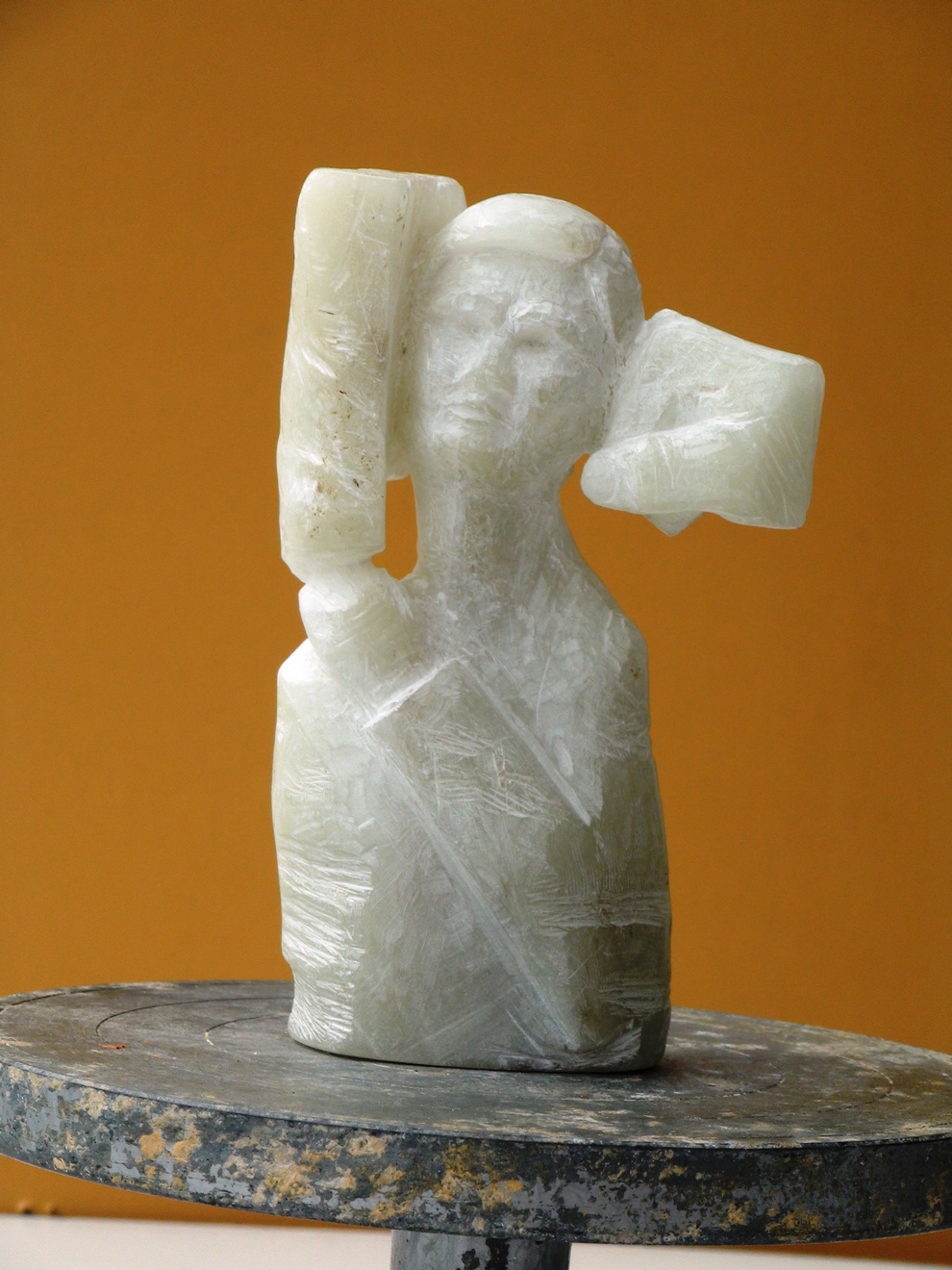 Andreas Brunolupo Berliner Bildhauer Ton Skulptur Art Brut Keramik Psychiatrie Stein
